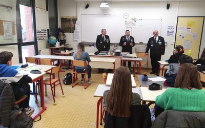 Rencontre avec des élèves de 3ème au collège Bellevue à Albi