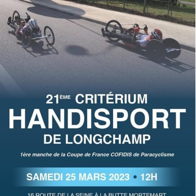 Cédric Travers remporte une médaille au 21ème critérium handisport de Longchamp