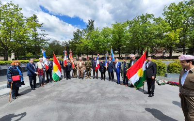 Cérémonie en hommage aux combattants kurdes et français au MOPEX