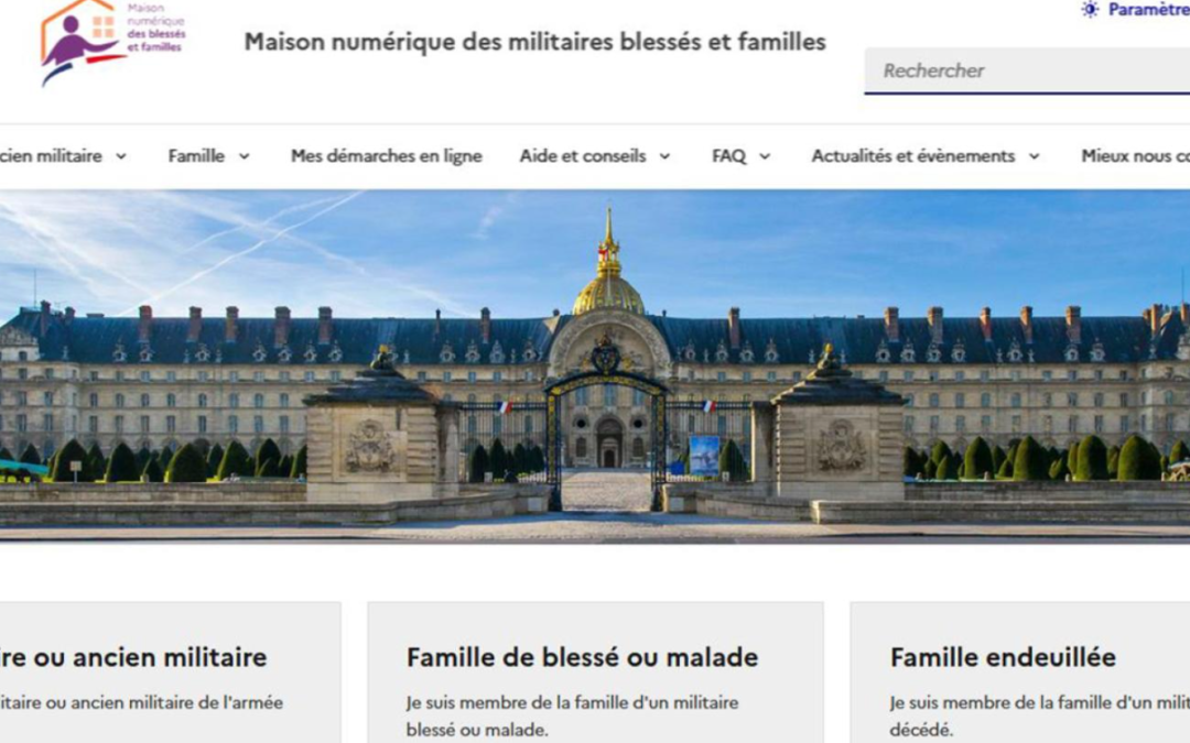 Enfin ! La maison  numérique des militaires blessés et familles (MNBF) vient d’ouvrir son portail Internet