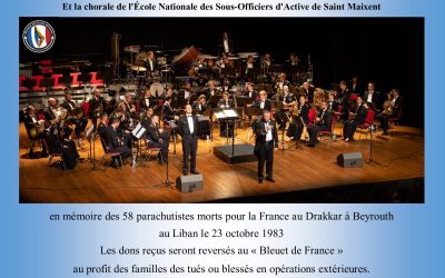 Pour le 40ème anniversaire du Drakkar et pour le Bleuet de France, un concert de prestige le 20 octobre à Périgueux