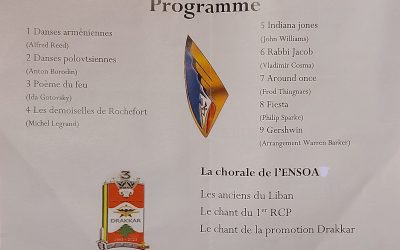 A Périgueux, soirée de solidarité pour le Bleuet de France en mémoire des 58 parachutistes morts pour la France au Drakkar, à Beyrouth au Liban le 23 octobre 1983