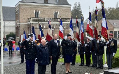 Hommage à un des morts pour la France au Drakkar dans la Somme