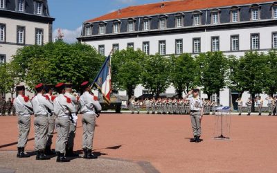 Passation de commandement au 92ème RI dans le Puy-de-Dôme