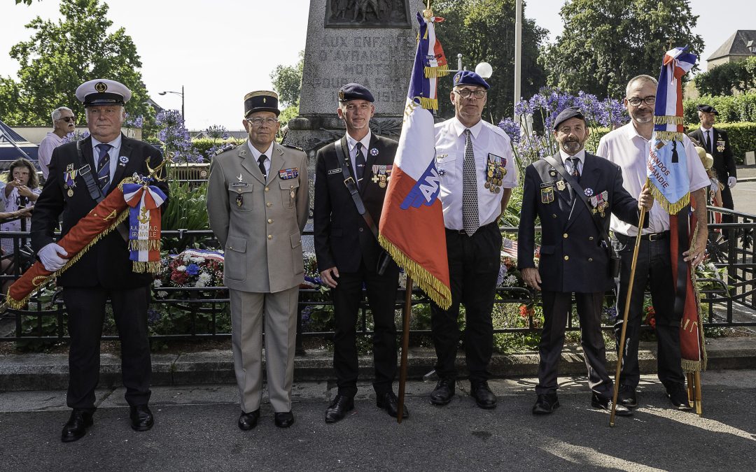 Le 31 juillet l’ANOPEX a participé aux commémorations du 80ème anniversaire de la libération d’Avranches dans la Manche