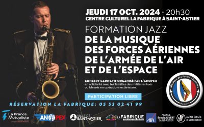 Concert caritatif à Saint-Astier en Dordogne le 17 octobre