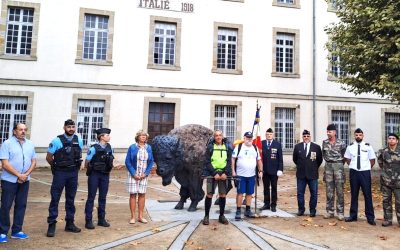 Jean-Louis Martinez avec « Des kms pour apaiser leurs maux » a fait étape en Corrèze