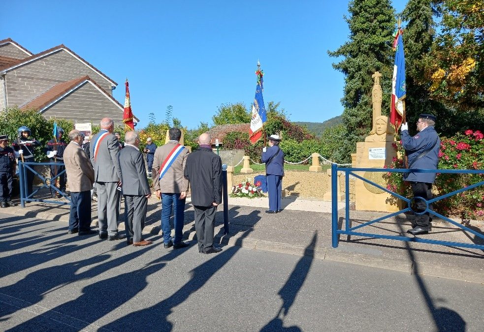 En Moselle, hommage à Jean Piovesan, ancien matelot, résistant maquisard F.T.P.