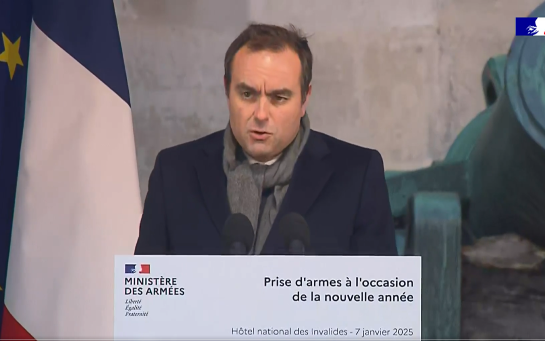 7 janvier 2025 : prise d’armes de rentrée du Ministre des armées aux Invalides