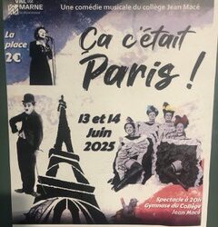 L’ANOPEX du Val de Marne contribue à l’élaboration du spectacle du collège de Villeneuve le Roi