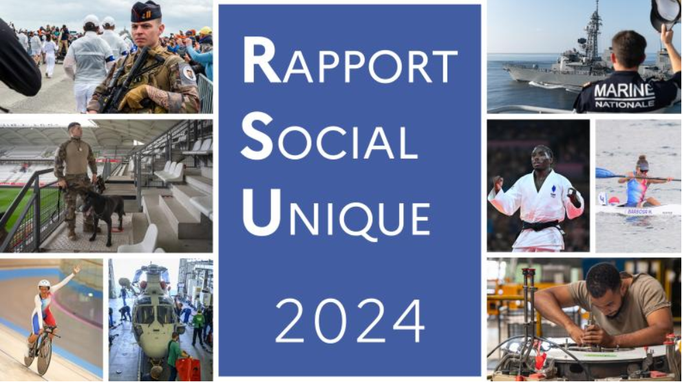Politique des ressources humaines du ministère des Armées avec le rapport social unique 2024