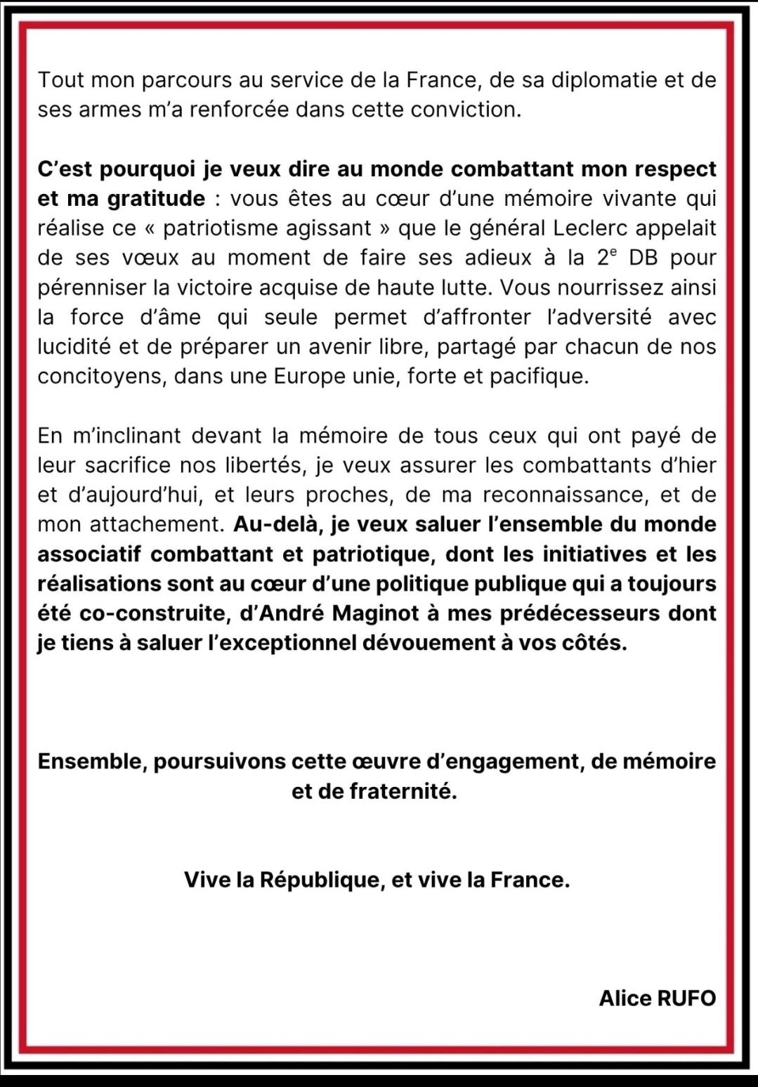 Message au monde combattant page 2