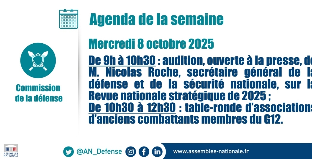 Le G12 anciens combattants auditionné par la commission de la défense et des forces armées de l’Assemblée nationale