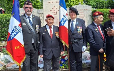 72ème anniversaire, avec un des derniers combattants de Diên Biên Phu, dans le Val de Marne