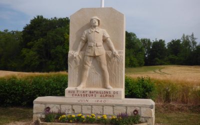 L’ANOPEX honore les combats du 7ème BCA en juin 1940 à Pinon dans l’Aisne