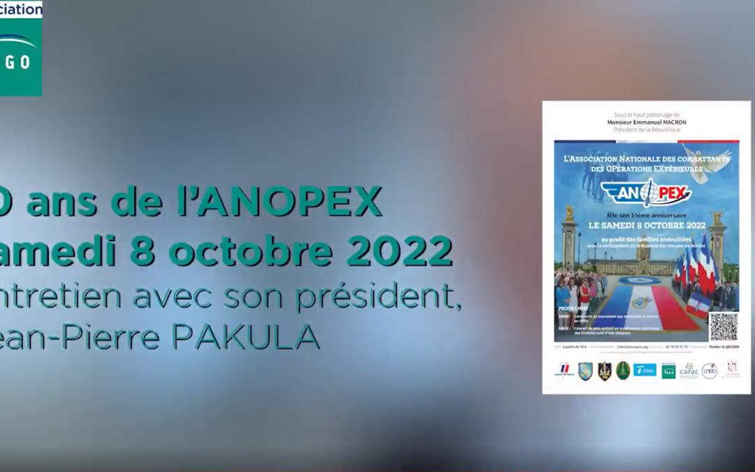 Pour les 10 ans de l’ANOPEX, l’association Tégo a reçu pour un entretien son président Jean-Pierre Pakula