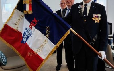 L’ANOPEX des Hauts-de-Seine a reçu son drapeau au siège de La France Mutualiste
